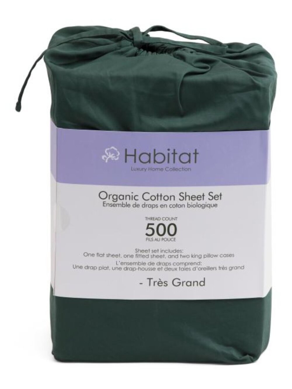 HABITAT 500tc Organic Cotton Sheet Set